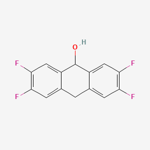 2,3,6,7-Tetrafluoro-9,10-dihydroanthracen-9-OL