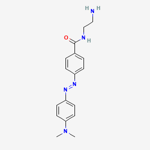 molecular formula C17H21N5O B12617019 N-(2-Aminoethyl)-4-{(E)-[4-(dimethylamino)phenyl]diazenyl}benzamide CAS No. 909729-58-4