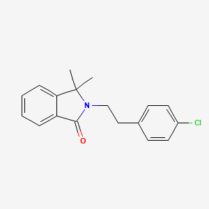 2-[2-(4-Chlorophenyl)ethyl]-3,3-dimethyl-2,3-dihydro-1H-isoindol-1-one