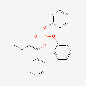 molecular formula C22H21O4P B12617136 Diphenyl 1-phenylbut-1-en-1-yl phosphate CAS No. 922186-06-9