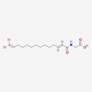 molecular formula C16H25Br2NO3 B1261715 莫图阿列维酸 A 