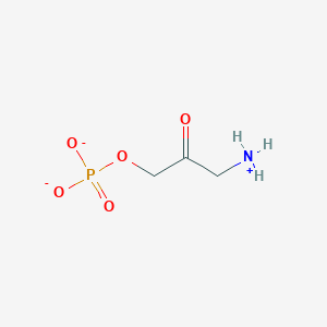 molecular formula C3H7NO5P- B1261717 3-氨基-2-氧代丙基磷酸(1-) 