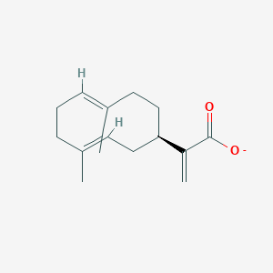 molecular formula C15H21O2- B1261718 锗烯-1(10),4,11(13)-三烯-12-酸酯 