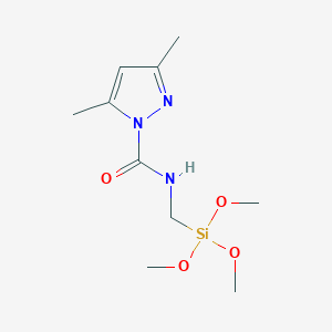 3,5-Dimethyl-N-[(trimethoxysilyl)methyl]-1H-pyrazole-1-carboxamide