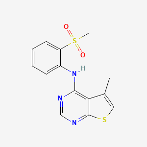 N-[2-(Methanesulfonyl)phenyl]-5-methylthieno[2,3-d]pyrimidin-4-amine