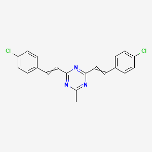 2,4-Bis[2-(4-chlorophenyl)ethenyl]-6-methyl-1,3,5-triazine