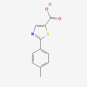 molecular formula C11H9NO2S B12617280 2-P-Tolyl-thiazole-5-carboxylic acid 