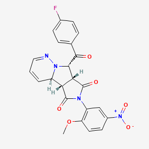 molecular formula C23H17FN4O6 B12617289 C23H17FN4O6 