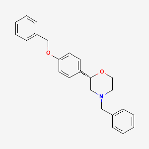 molecular formula C24H25NO2 B12617336 (2S)-4-Benzyl-2-[4-(benzyloxy)phenyl]morpholine CAS No. 920799-37-7