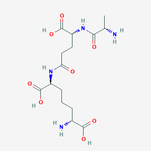 molecular formula C15H26N4O8 B1261736 L-丙氨酸-γ-D-谷氨酸-内消旋二氨基庚二酸 