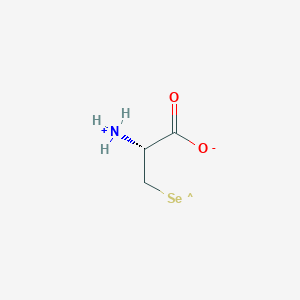 molecular formula C3H6NO2Se B1261738 L-硒蛋氨酸 
