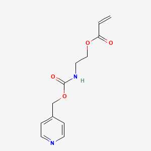 molecular formula C12H14N2O4 B12617493 2-({[(Pyridin-4-yl)methoxy]carbonyl}amino)ethyl prop-2-enoate CAS No. 915868-04-1