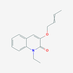 molecular formula C15H17NO2 B12617558 3-[(But-2-en-1-yl)oxy]-1-ethylquinolin-2(1H)-one CAS No. 918785-16-7