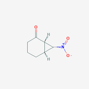 molecular formula C7H9NO3 B12617586 (1R,6S,7R)-7-Nitrobicyclo[4.1.0]heptan-2-one CAS No. 919530-29-3