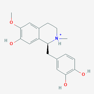 (S)-3'-hydroxy-N-methylcoclaurinium(1+)