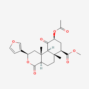 molecular formula C23H28O8 B1261765 12-epi-Salvinorin A 