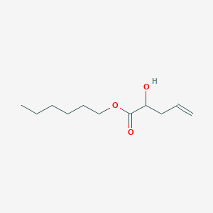 molecular formula C11H20O3 B12617735 Hexyl 2-hydroxypent-4-enoate CAS No. 922160-47-2