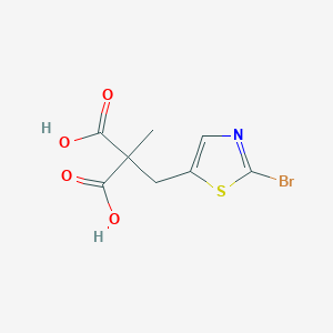 [(2-Bromo-1,3-thiazol-5-yl)methyl](methyl)propanedioic acid