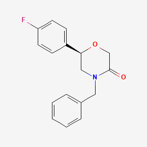 (6R)-4-Benzyl-6-(4-fluorophenyl)morpholin-3-one