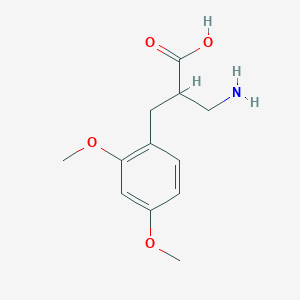 molecular formula C12H17NO4 B12617759 2-Aminomethyl-3-(2,4-dimethoxy-phenyl)-propionic acid 