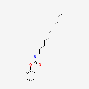 molecular formula C20H33NO2 B12617773 Carbamic acid, N-dodecyl-N-methyl-, phenyl ester CAS No. 918934-54-0