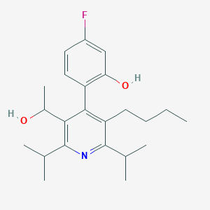 2,4-Cyclohexadien-1-one, 6-[3-butyl-5-[(1R)-1-hydroxyethyl]-2,6-bis(1-methylethyl)-4(1H)-pyridinylidene]-3-fluoro-, (6E)-