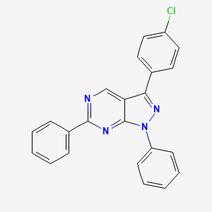 3-(4-Chlorophenyl)-1,6-diphenyl-1H-pyrazolo[3,4-d]pyrimidine