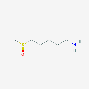 molecular formula C6H15NOS B12617831 5-(Methylsulfinyl)pentylamine 