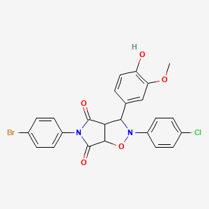 molecular formula C24H18BrClN2O5 B12617856 C24H18BrClN2O5 