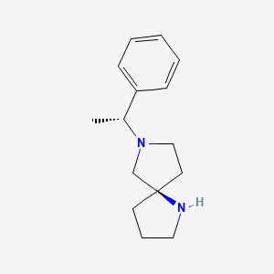 1,7-Diazaspiro[4.4]nonane,7-[(1R)-1-phenylethyl]-,(5R)-