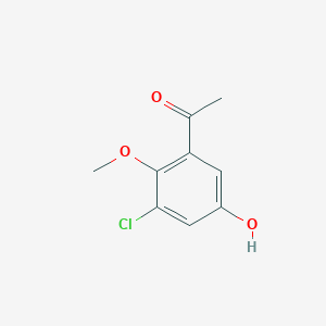 1-(3-Chloro-5-hydroxy-2-methoxyphenyl)ethan-1-one