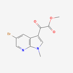 1H-Pyrrolo[2,3-b]pyridine-3-acetic acid, 5-bromo-1-methyl-a-oxo-, methyl ester