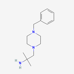 1-(4-Benzylpiperazin-1-yl)-2-methylpropan-2-amine