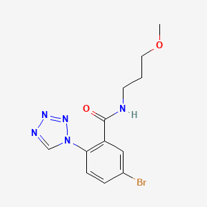 5-bromo-N-(3-methoxypropyl)-2-(1H-tetrazol-1-yl)benzamide