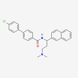 [1,1'-Biphenyl]-4-carboxamide, 4'-chloro-N-[(1S)-3-(dimethylamino)-1-(2-naphthalenyl)propyl]-