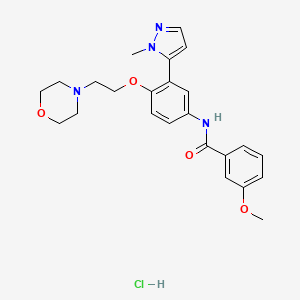 molecular formula C24H29ClN4O4 B1261821 Temanogrel hydrochloride CAS No. 957466-27-2