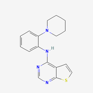 N-[2-(Piperidin-1-yl)phenyl]thieno[2,3-d]pyrimidin-4-amine