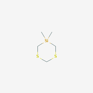 5,5-Dimethyl-1,3,5-dithiasilinane