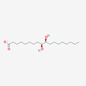 molecular formula C18H35O4- B1261823 (9S,10S)-9,10-Dihydroxyoctadecanoate 