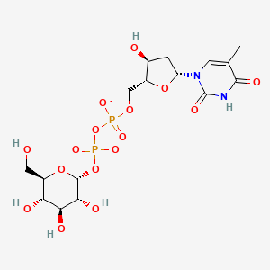molecular formula C16H24N2O16P2-2 B1261826 dTDP-alpha-D-glucose(2-) 