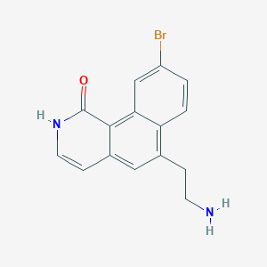 6-(2-aminoethyl)-9-bromobenzo[h]isoquinolin-1(2H)-one