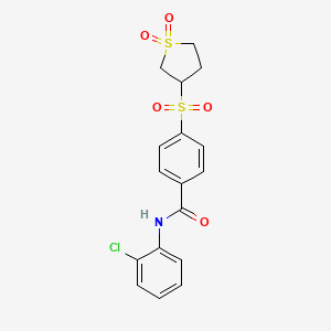 N-(2-chlorophenyl)-4-[(1,1-dioxidotetrahydrothiophen-3-yl)sulfonyl]benzamide