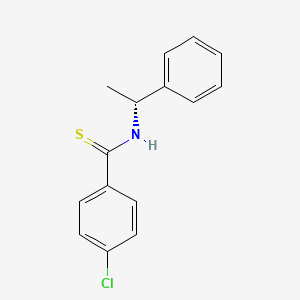 4-Chloro-N-[(1R)-1-phenylethyl]benzene-1-carbothioamide