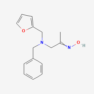 N-(1-{Benzyl[(furan-2-yl)methyl]amino}propan-2-ylidene)hydroxylamine