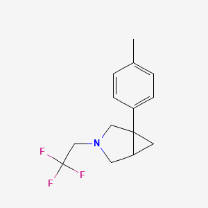 3-Azabicyclo[3.1.0]hexane, 1-(4-methylphenyl)-3-(2,2,2-trifluoroethyl)-