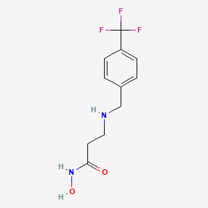 N-Hydroxy-N~3~-{[4-(trifluoromethyl)phenyl]methyl}-beta-alaninamide