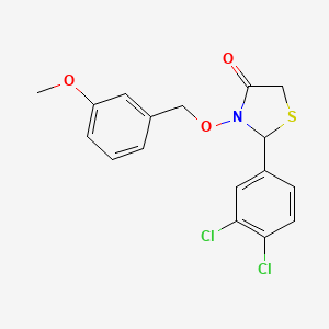 2-(3,4-Dichlorophenyl)-3-[(3-methoxyphenyl)methoxy]-1,3-thiazolidin-4-one