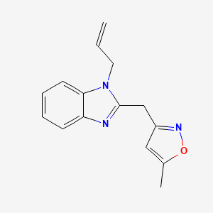 2-[(5-Methyl-1,2-oxazol-3-yl)methyl]-1-(prop-2-en-1-yl)-1H-benzimidazole