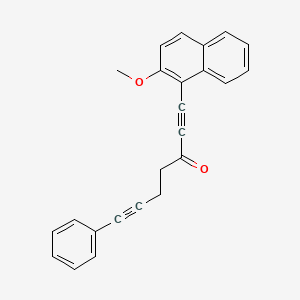 1-(2-Methoxynaphthalen-1-yl)-7-phenylhepta-1,6-diyn-3-one