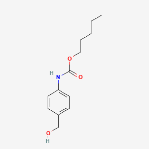 Carbamic acid, N-[4-(hydroxymethyl)phenyl]-, pentyl ester